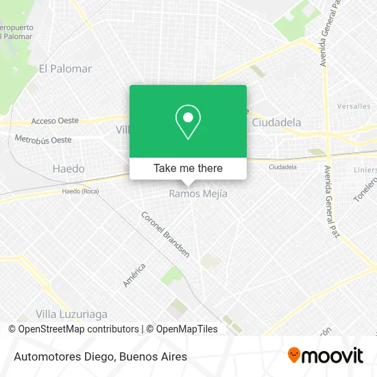 Automotores Diego map