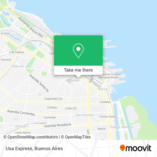 Usa Express map