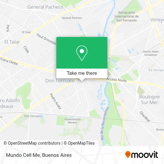 Mundo Cell Me map