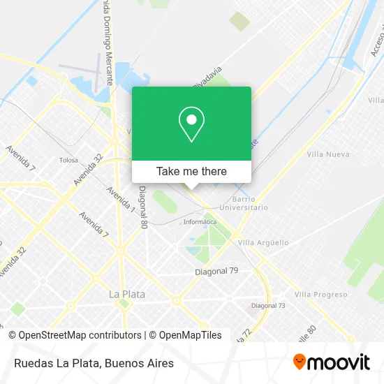 Ruedas La Plata map