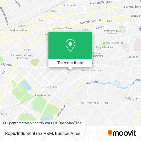 Ropa/Indumentaria P&M map