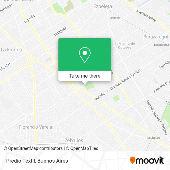 Predio Textil map