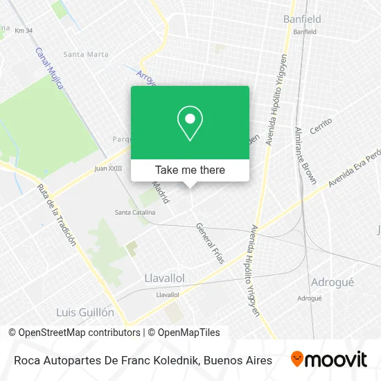 Roca Autopartes De Franc Kolednik map