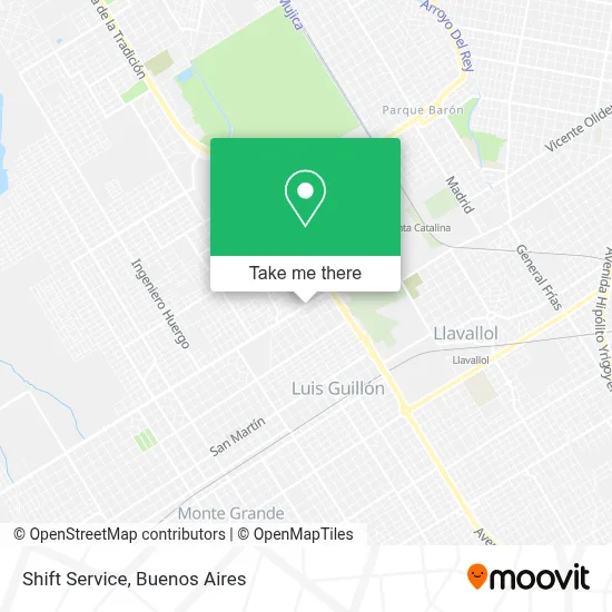 Shift Service map