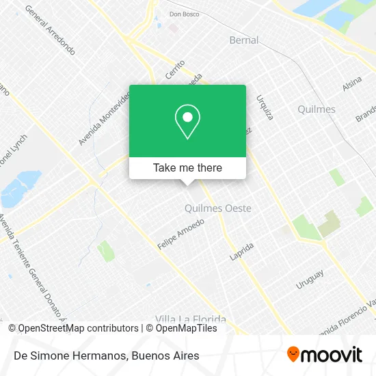 De Simone Hermanos map