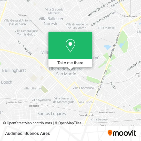 Audimed map
