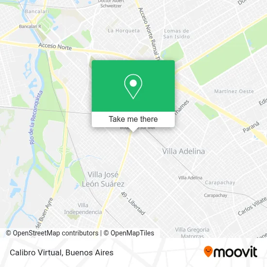Calibro Virtual map