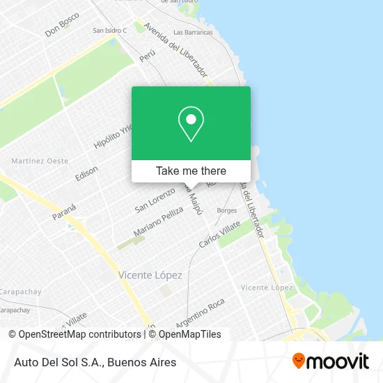 Auto Del Sol S.A. map