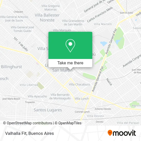 Valhalla Fit map