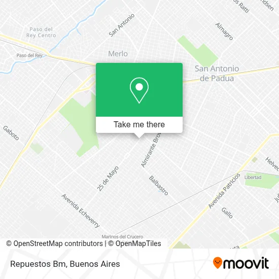 Repuestos Bm map