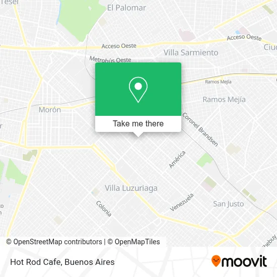 Hot Rod Cafe map