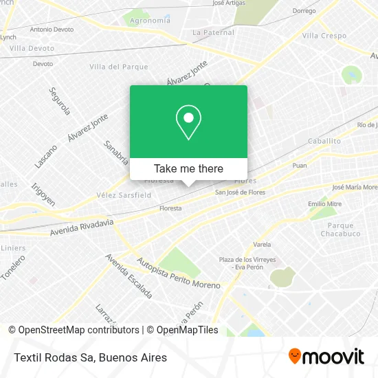 Textil Rodas Sa map