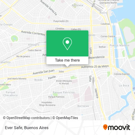 Ever Safe map