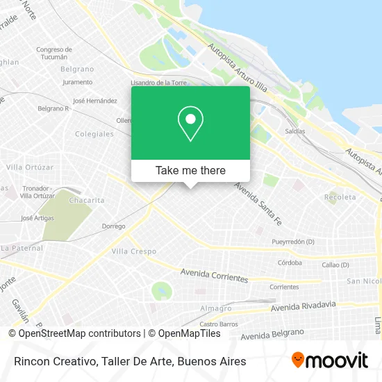Rincon Creativo, Taller De Arte map