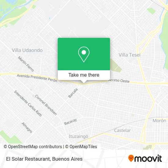 El Solar Restaurant map