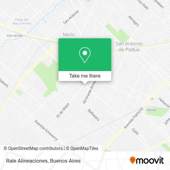 Rale Alineaciones map