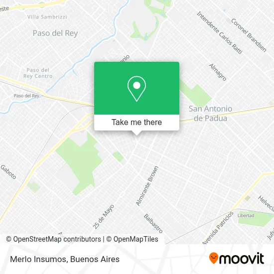 Merlo Insumos map