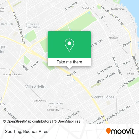 Sporting map