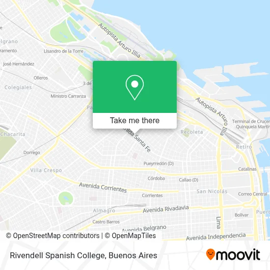 Rivendell Spanish College map