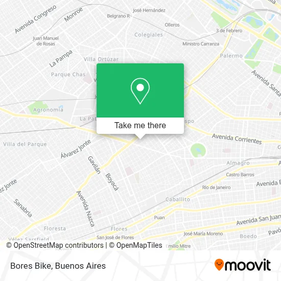 Bores Bike map