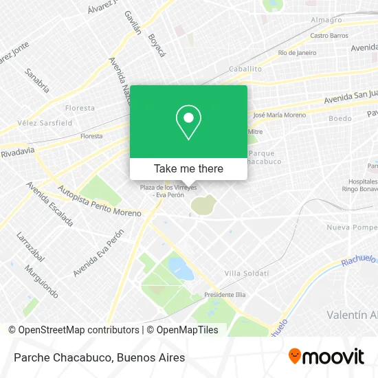 Parche Chacabuco map