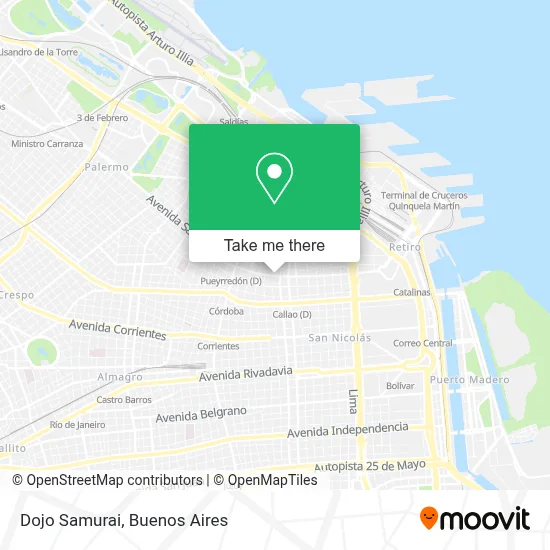Dojo Samurai map