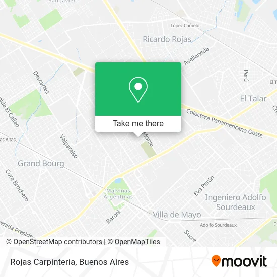 Rojas Carpinteria map
