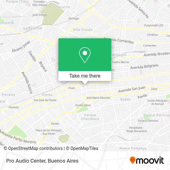 Pro Audio Center map
