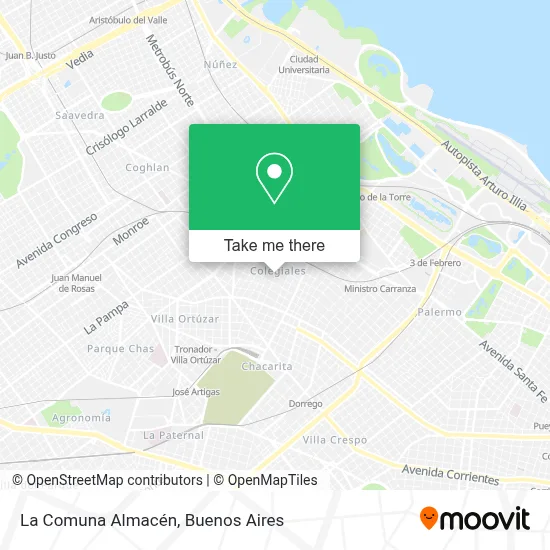 La Comuna Almacén map