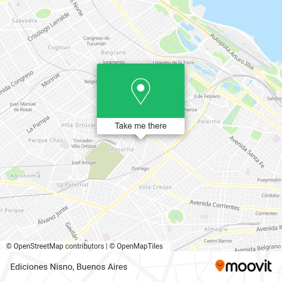 Ediciones Nisno map