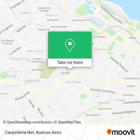 Carpintería Net map