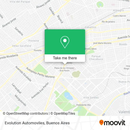 Evolution Automoviles map