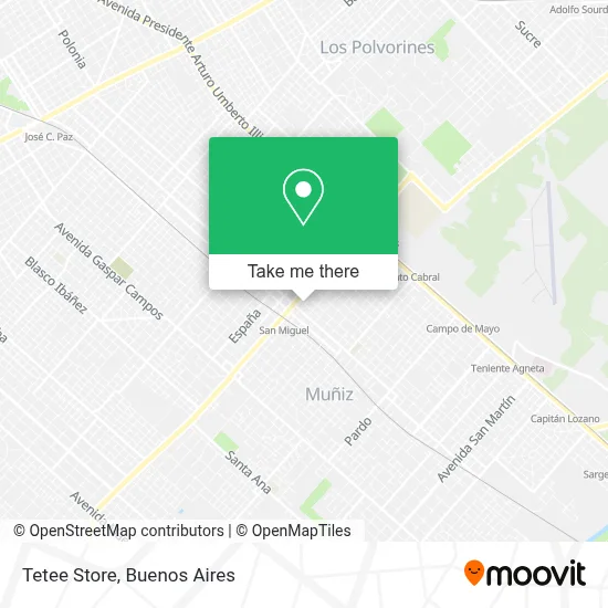 Tetee Store map