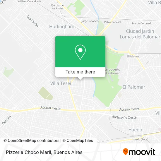 Pizzeria Choco Marii map
