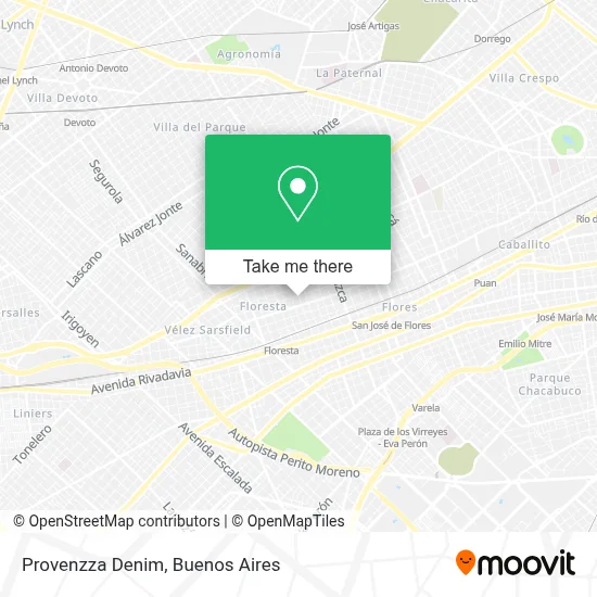 Provenzza Denim map
