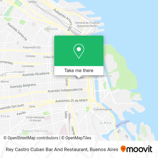 Rey Castro Cuban Bar And Restaurant map