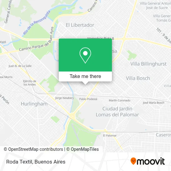 Roda Textil map