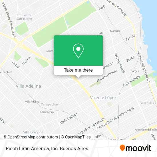 Ricoh Latin America, Inc map