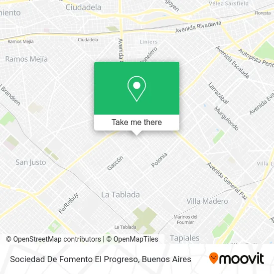 Sociedad De Fomento El Progreso map
