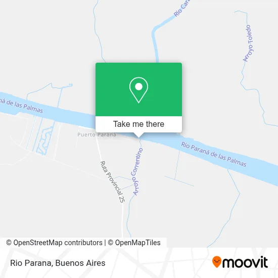 Rio Parana map