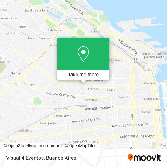 Visual 4 Eventos map