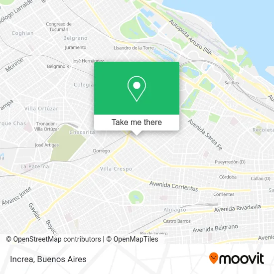 Increa map