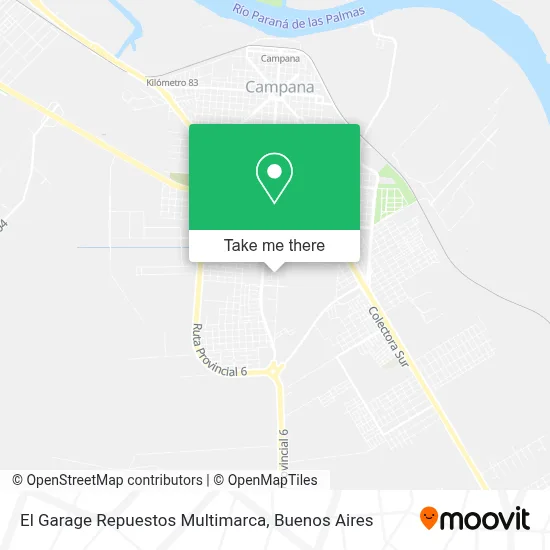 El Garage Repuestos Multimarca map