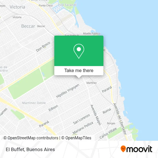 El Buffet map