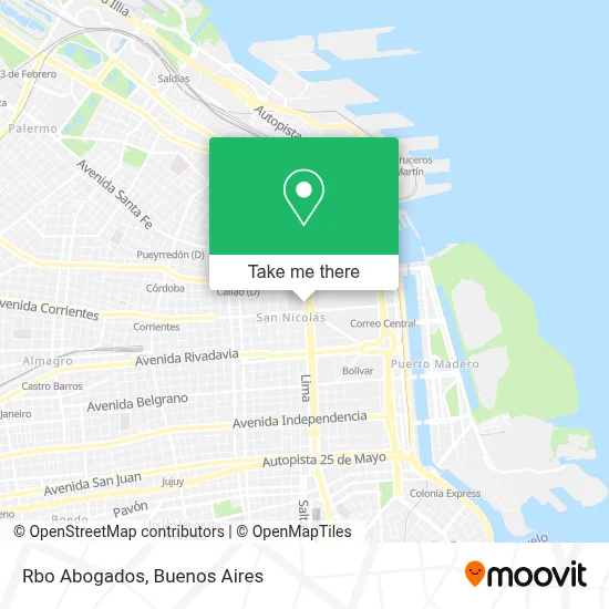 Rbo Abogados map