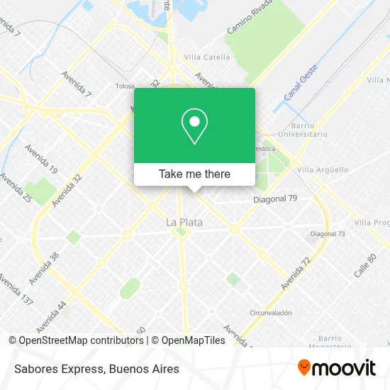 Sabores Express map