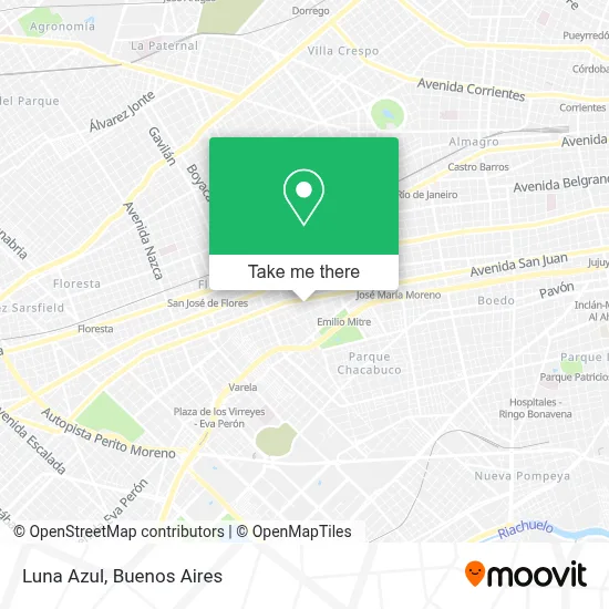 Luna Azul map