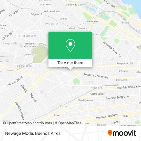 Newage Moda map