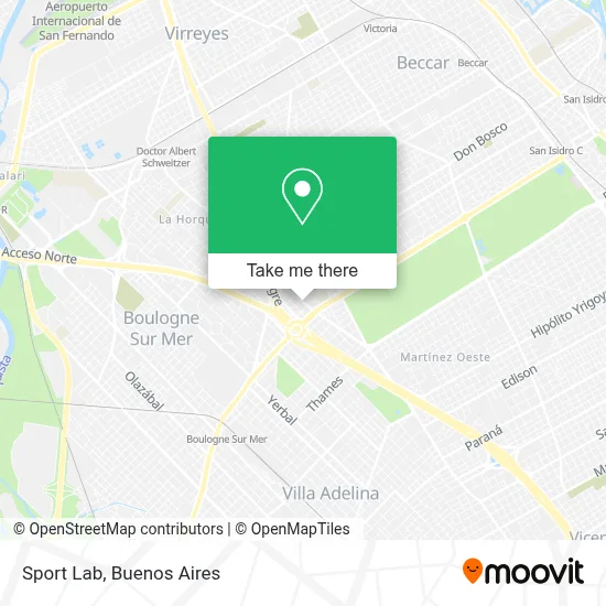 Sport Lab map