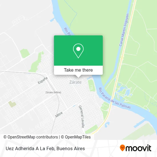 Uez Adherida A La Feb map